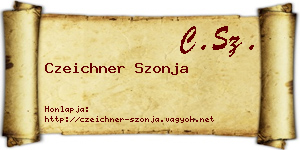 Czeichner Szonja névjegykártya